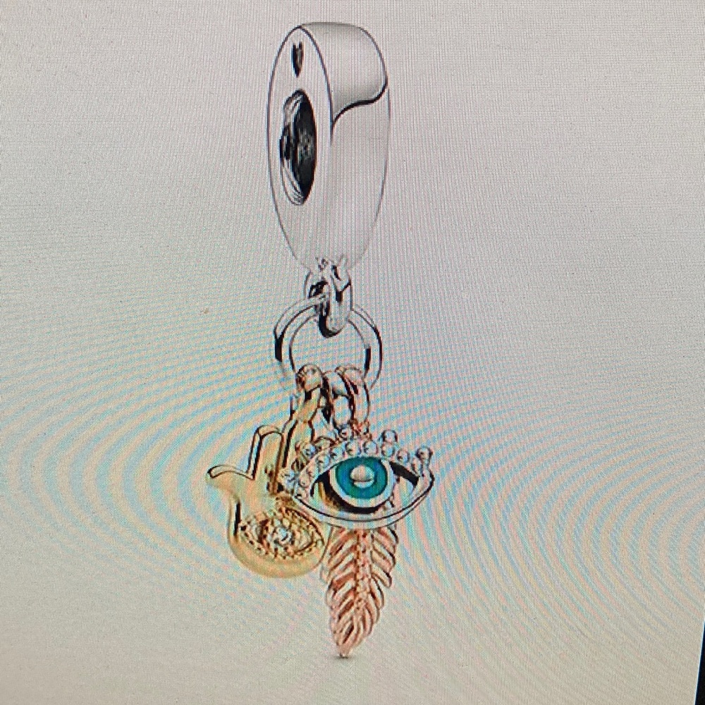 Pandora Gold and Silver Charm Bracelet